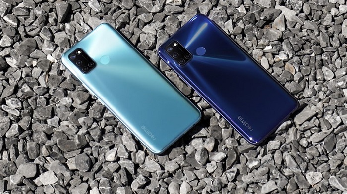 Realme C17 chỉ có hai tùy chọn màu sắc là Xanh nước biển và Xanh lá cây