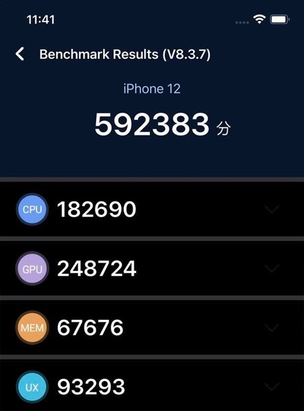 Đánh giá hiệu năng iPhone 12 qua phần mềm AnTuTu