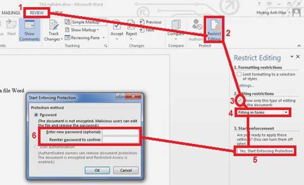 Cách đặt mật khẩu cho file Word 2003 trở về trước (1)