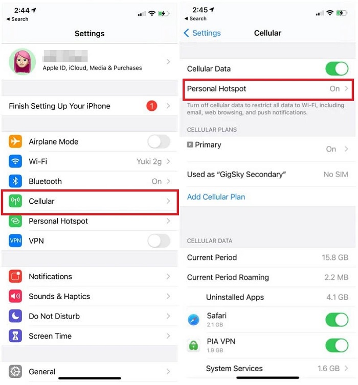 Kiểm tra kết nối 5G trên iPhone