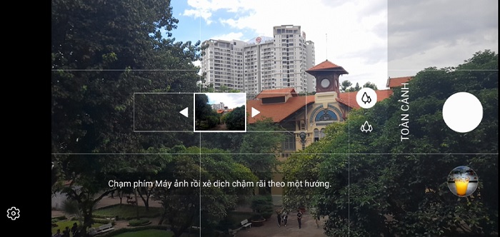 Chụp ảnh ở chế độ panorama