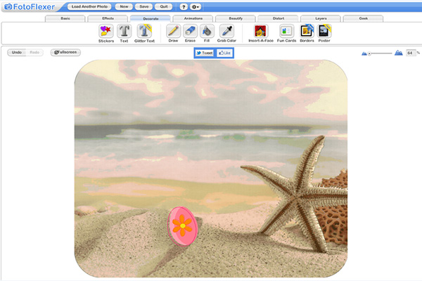 Phần mềm chỉnh sửa ảnh Online FotoFlexer