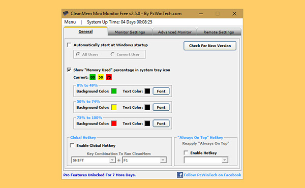 Phần mềm giải phóng RAM máy tính Windows CleanMem Free (Windows)