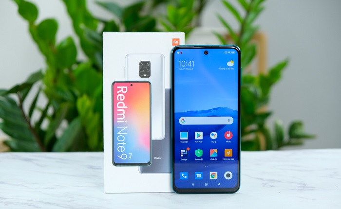 Mặt trước Xiaomi Redmi Note 9 Pro cực kỳ ấn tượng