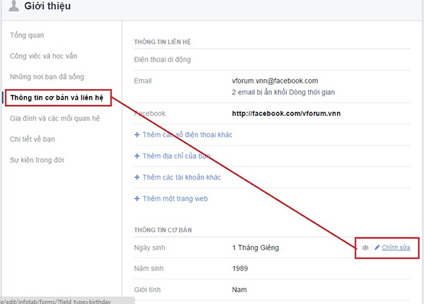 Tắt thông báo sinh nhật trên Facebook