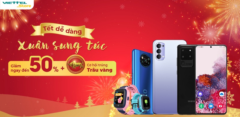 Ngày đầu năm mới, sắm ngay deal hot tại Viettel Store
