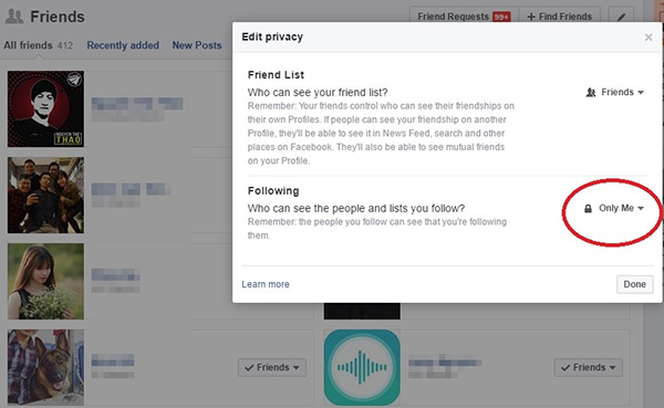 Cách theo dõi Facebook người khác mà không bị phát hiện (1)