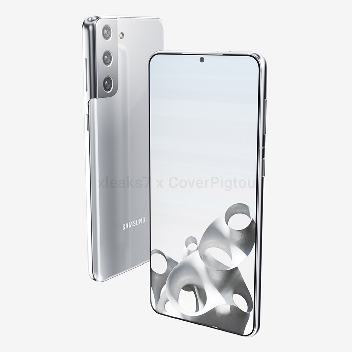 Phím vật lý được bố trí trên cạnh phải của Galaxy S21+