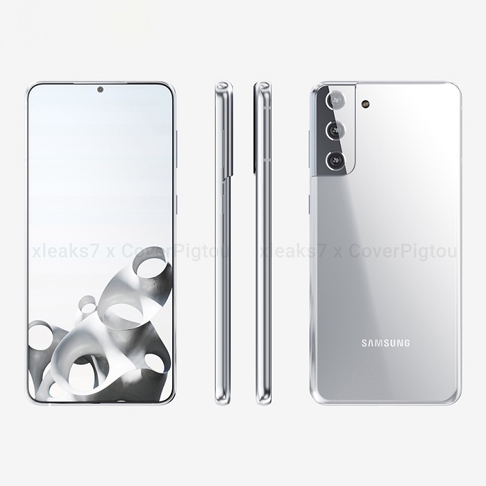 Toàn cảnh hai mặt và cạnh bên của Galaxy S21+
