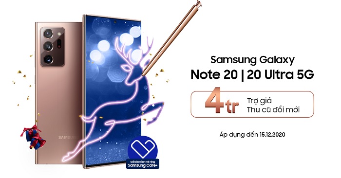 Thu cũ đổi mới lên đời Galaxy Note 20 series tiết kiệm 4 triệu đồng
