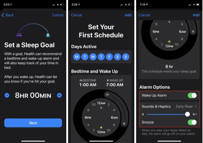 Ứng dụng Clock giúp theo dõi giấc ngủ