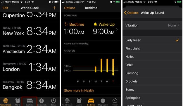 Thiết lập theo dõi giấc ngủ trong iOS 13