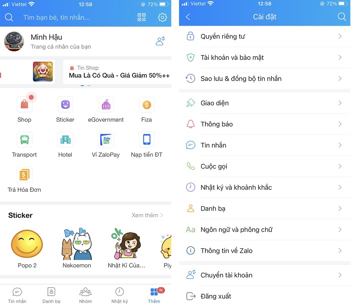 Bạn có thể đăng xuất tài khoản ngay khi bạn đang không sử dụng thiết bị đó