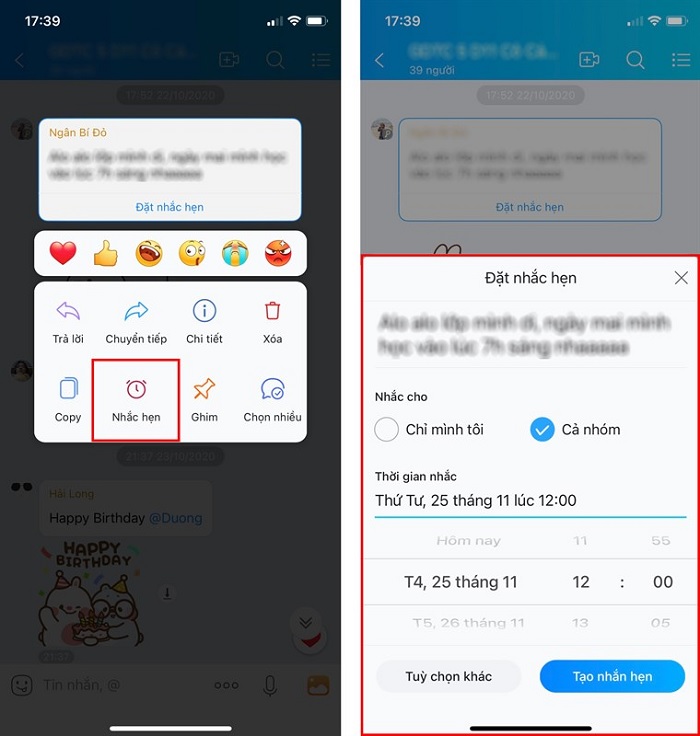 Thậm chí Zalo sẽ có thể nhắc lịch hẹn quan trọng cho bạn