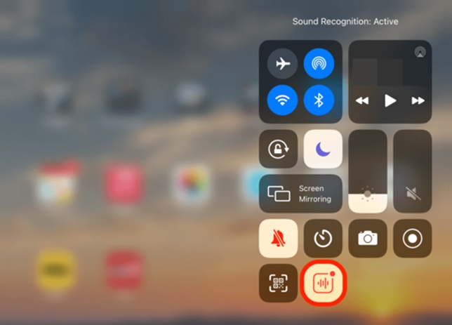 Nhận biết âm thanh đã được tích hợp vào trung tâm điều khiển. Nếu bạn không thích hoàn toàn có thể xóa tính năng này đi