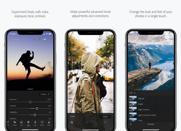 Ứng dụng chỉnh màu Lightroom