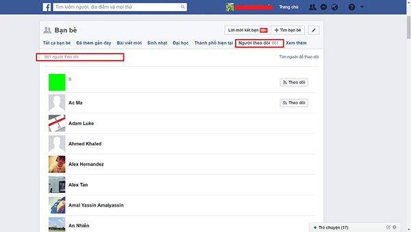 Cách xem ai đang theo dõi mình trên Facebook