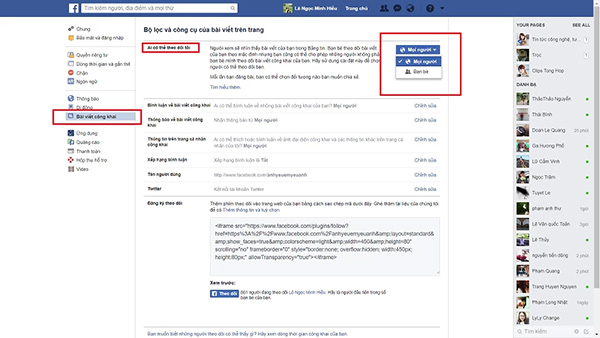 Xem ai đang theo dõi mình trên Facebook