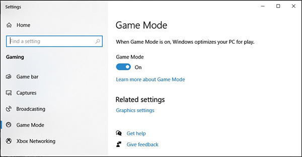 Game Mode Windows 10