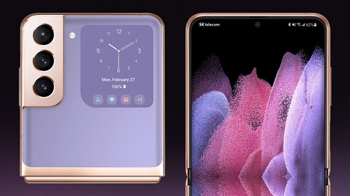 Hình ảnh render Galaxy Z Flip 3