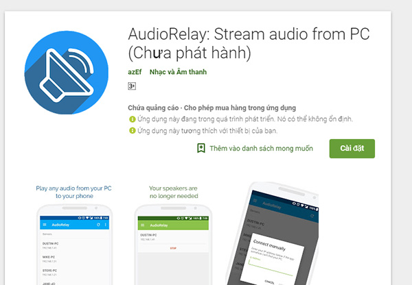 Tải và cài đặt ứng dụng AudioReplay