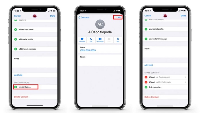 Hợp nhất danh bạ trên iPhone