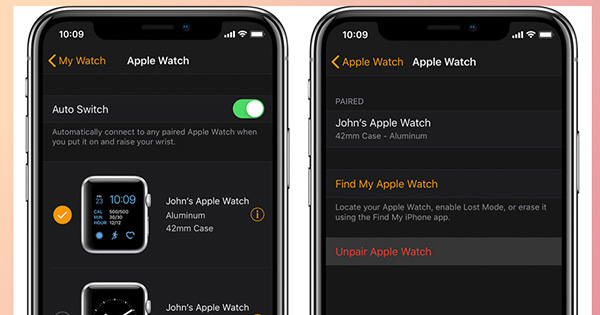Cách hủy kết nối Apple Watch với iPhone