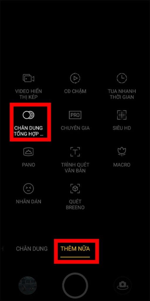 Chọn chế độ video phơi sáng kép trên Reno5