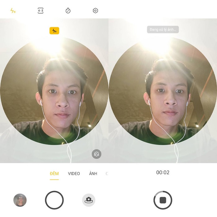 Chụp ảnh, quay chế độ ban đêm