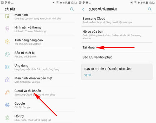 Cách thoát tài khoản Samsung Account