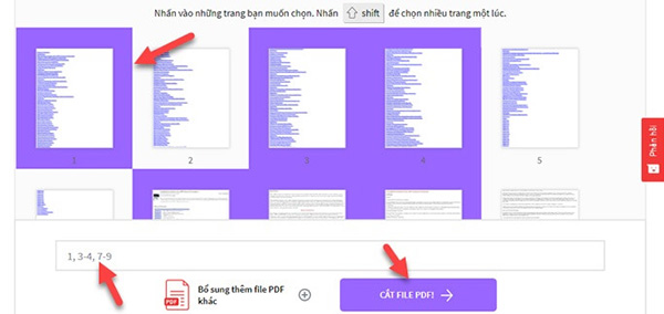 Cắt file PDF bằng phần mềm SmallPDF (1)