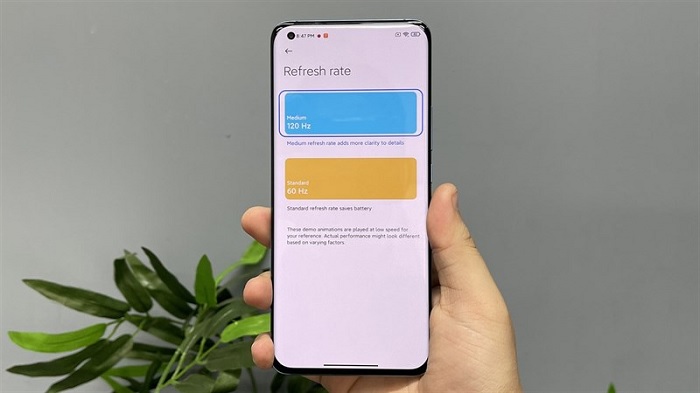 Xiaomi Mi 11 được trang bị màn hình 120Hz