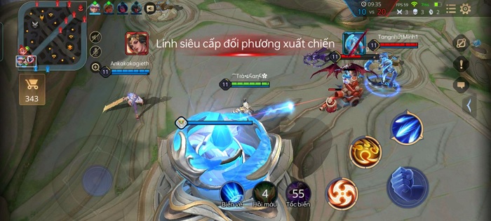 Chơi Liên Quân Mobile trên Reno5