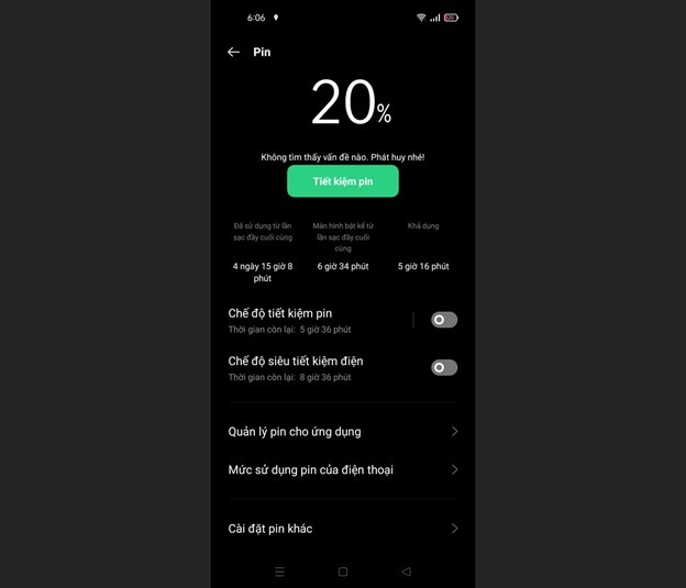 OPPO Reno5 có thể dùng được 4 ngày