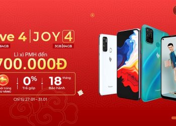 Lì xì đến 700.000 đồng khi mua điện thoại Vsmart Live 4, Joy 4 tại Viettel Store