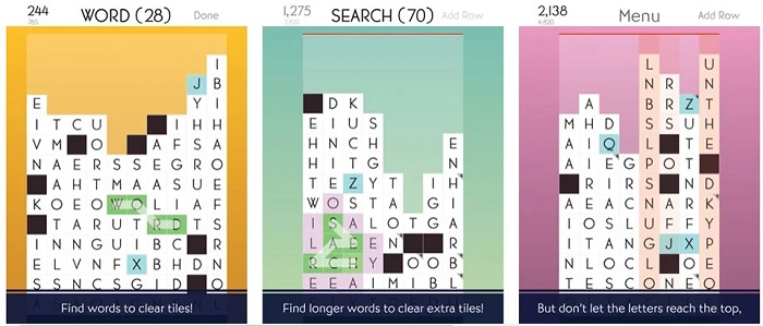 Giao diện game SpellTower