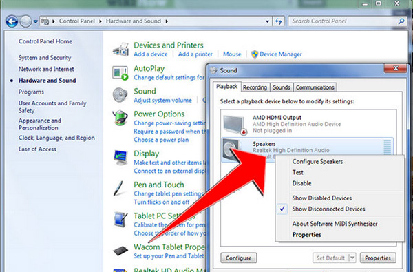 Cài đặt cấu hình âm thanh cho tai nghe kết nối với máy tính