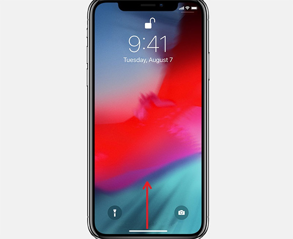 Vuốt màn hình để thấy những ứng dụng đang chạy ngầm