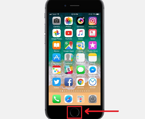 Nhấp vào phím home 2 lần để tìm ứng dụng chạy ngầm nhằm khắc phục lỗi thoát ứng dụng đột ngột trên iPhone
