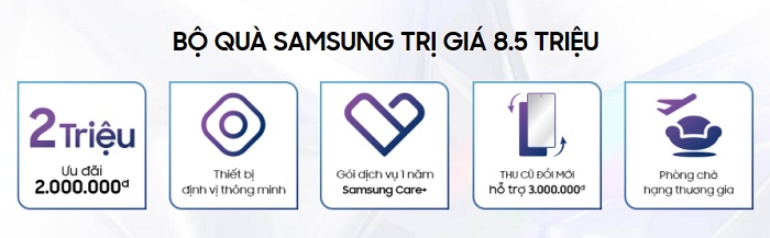 Bộ quà tặng dành cho khách hàng khi đặt gạch Galaxy S 2021