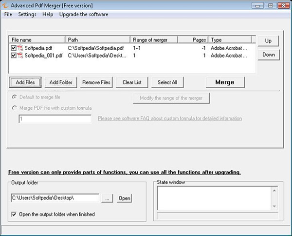 Phần mềm Advanced Pdf Merger Free