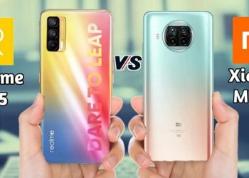 so sánh Realme V15 với Xiaomi Mi 10i