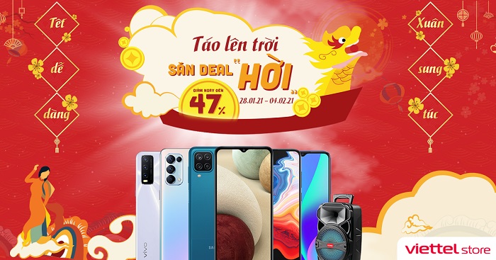 Táo lên trời - Săn deal hời: Ưu đãi giảm đến 47%, trả góp 0% cùng cơ hội trúng Trâu vàng