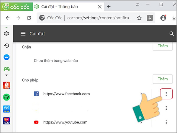 Cách tắt thông báo trên Cốc Cốc trong Cài đặt (5)