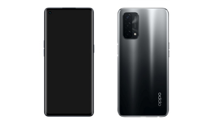 OPPO A93 5G được trang bị màn hình cong, mặt sau với cụm camera hình chữ nhật