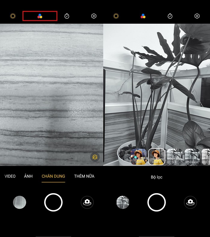 Chụp ảnh chân dung màu AI