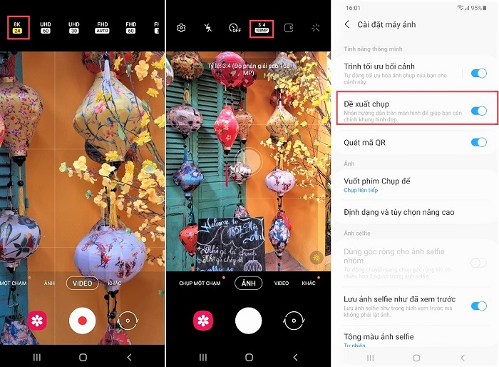 Ngoài việc hỗ trợ quay video 8K và Đề xuất chụp tương tự Galaxy S21 Series, siêu phẩm S21 Ultra còn hỗ trợ chụp ở chế độ 108MP giúp bức hình “siêu rõ nét” với độ phân giải rất cao và dung lượng file cũng lớn hơn, dễ dàng in ra khung ảnh lớn