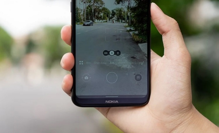 Giao diện camera của Nokia 5.4