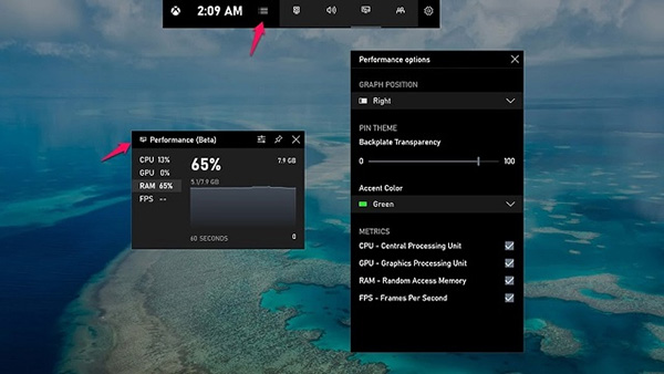 Cách xem FPS của máy bằng phần mềm Game bar 