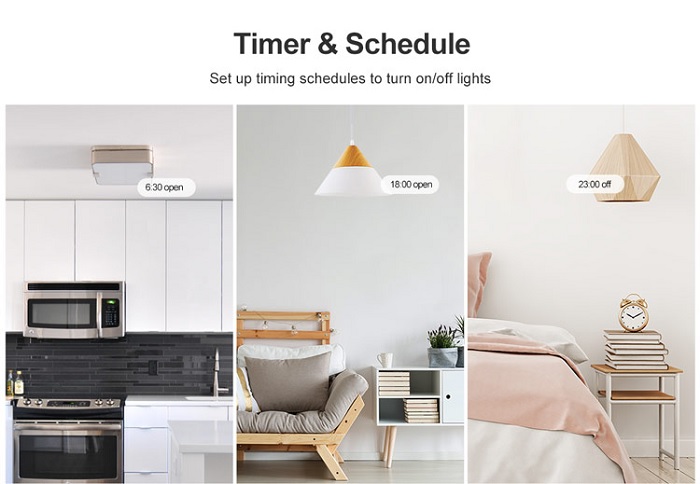Bạn có thể sử dụng công tắc thông minh để hẹn giờ hoặc lên lịch bật hoặc tắt đèn